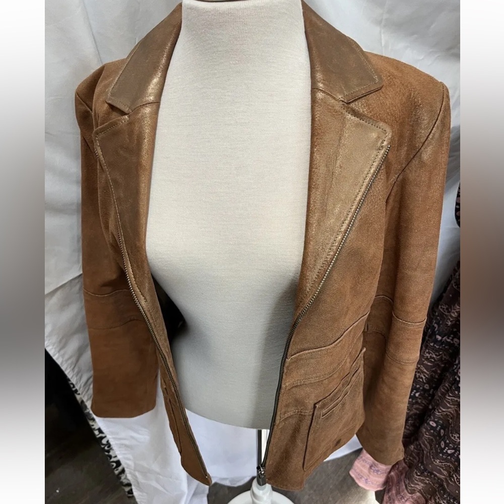 Bernardo Brown Leather Jacket